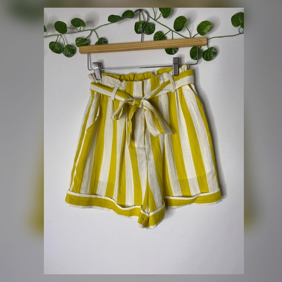 French Paris women's Striped Shorts size XS - Picture 1 of 5